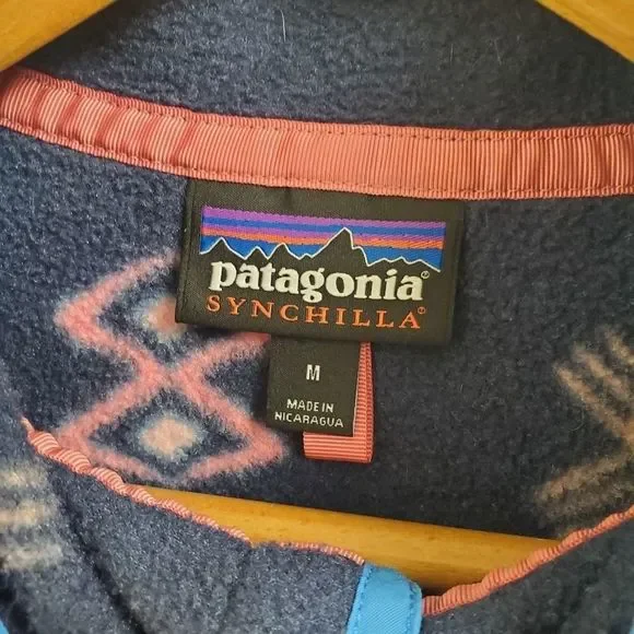 Rare patagonia synchilla fleece pullover size M - Picture 6 of 6